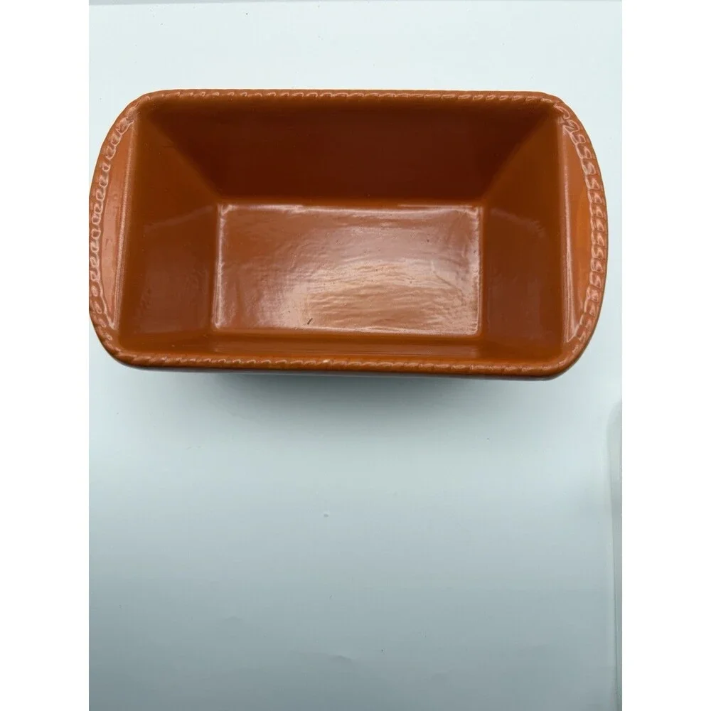 Temp-Tations By Tara 12 Ounce Mini Loaf Dish Red/White/Blue Plaid With Lid